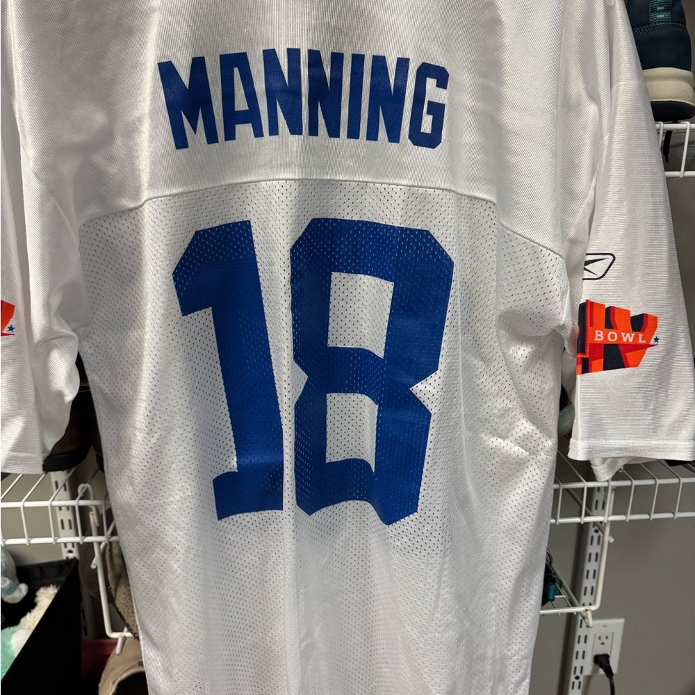 Reebok White and Blue Sports Jerseys